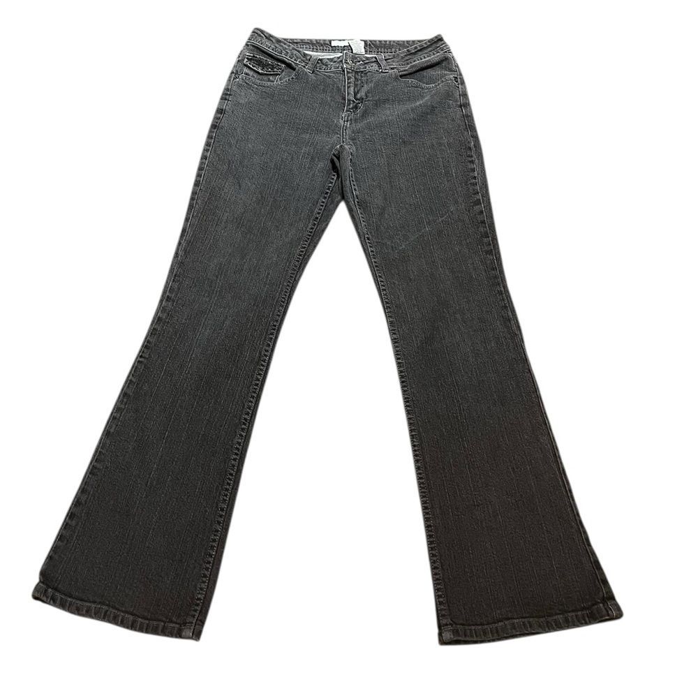 Chico's Charcoal Jeans With Embellishments, Chico’s Size 0.5, Us 6